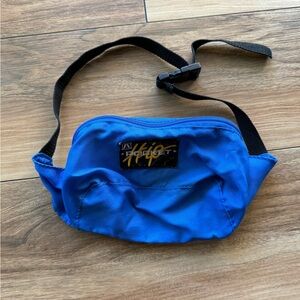 Vintage 90s USA Academy Broadway “Wild Pocket” Blue Nylon Fanny Pack